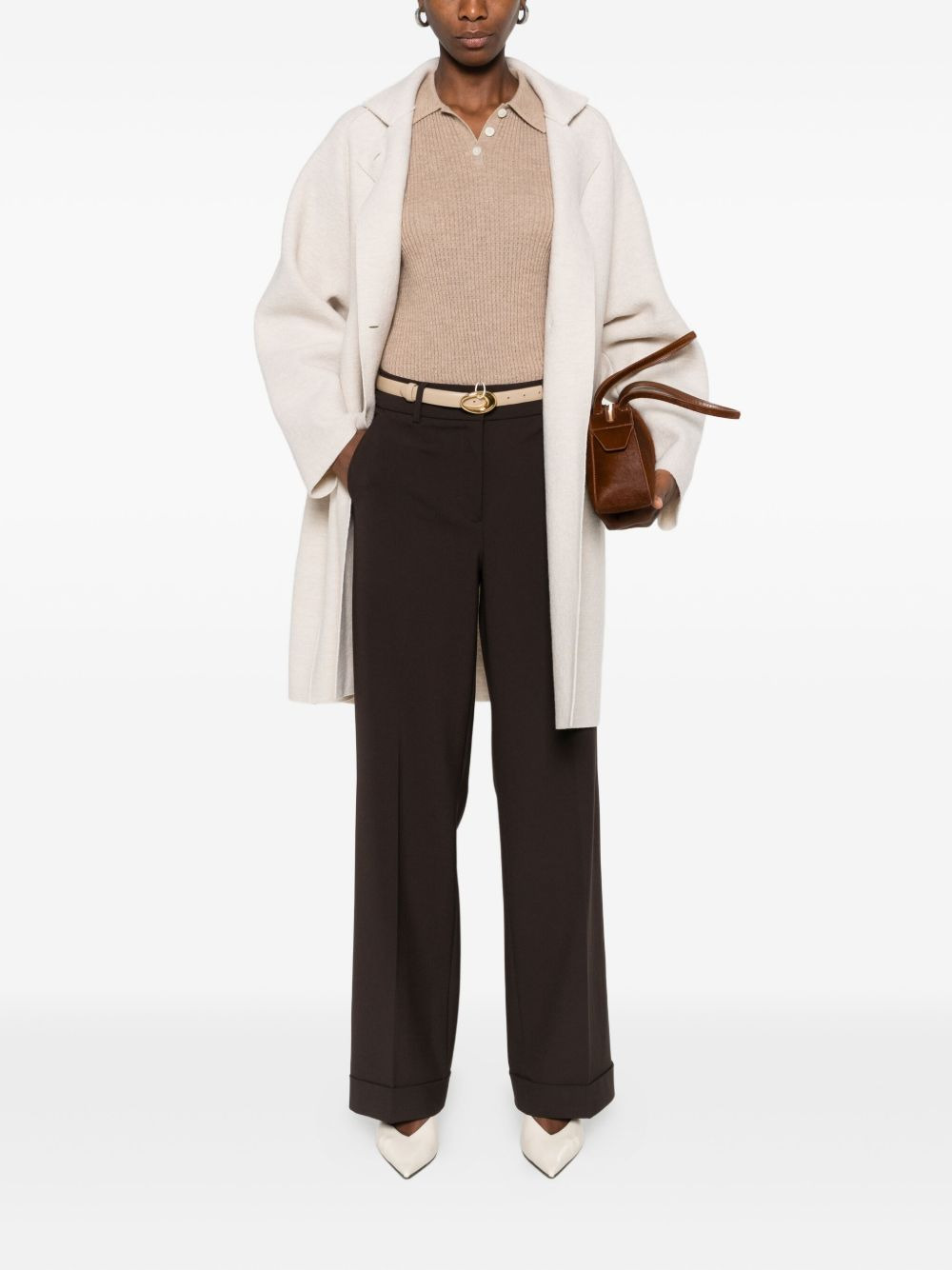Wool Single-Breasted Coat - 4
