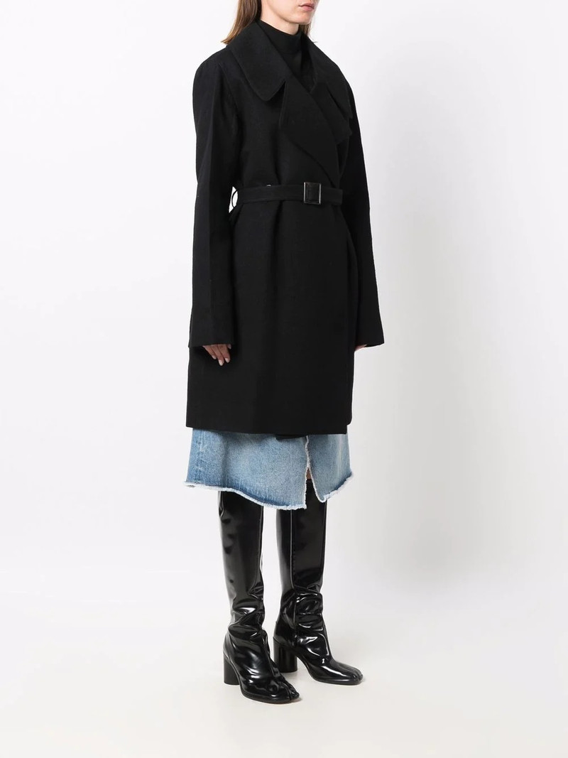 belted cotton midi coat 3