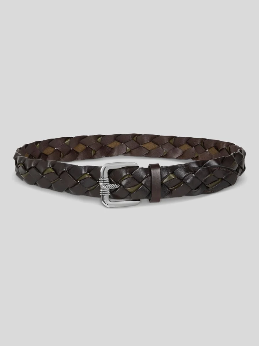 WOVEN LEATHER BELT - 1