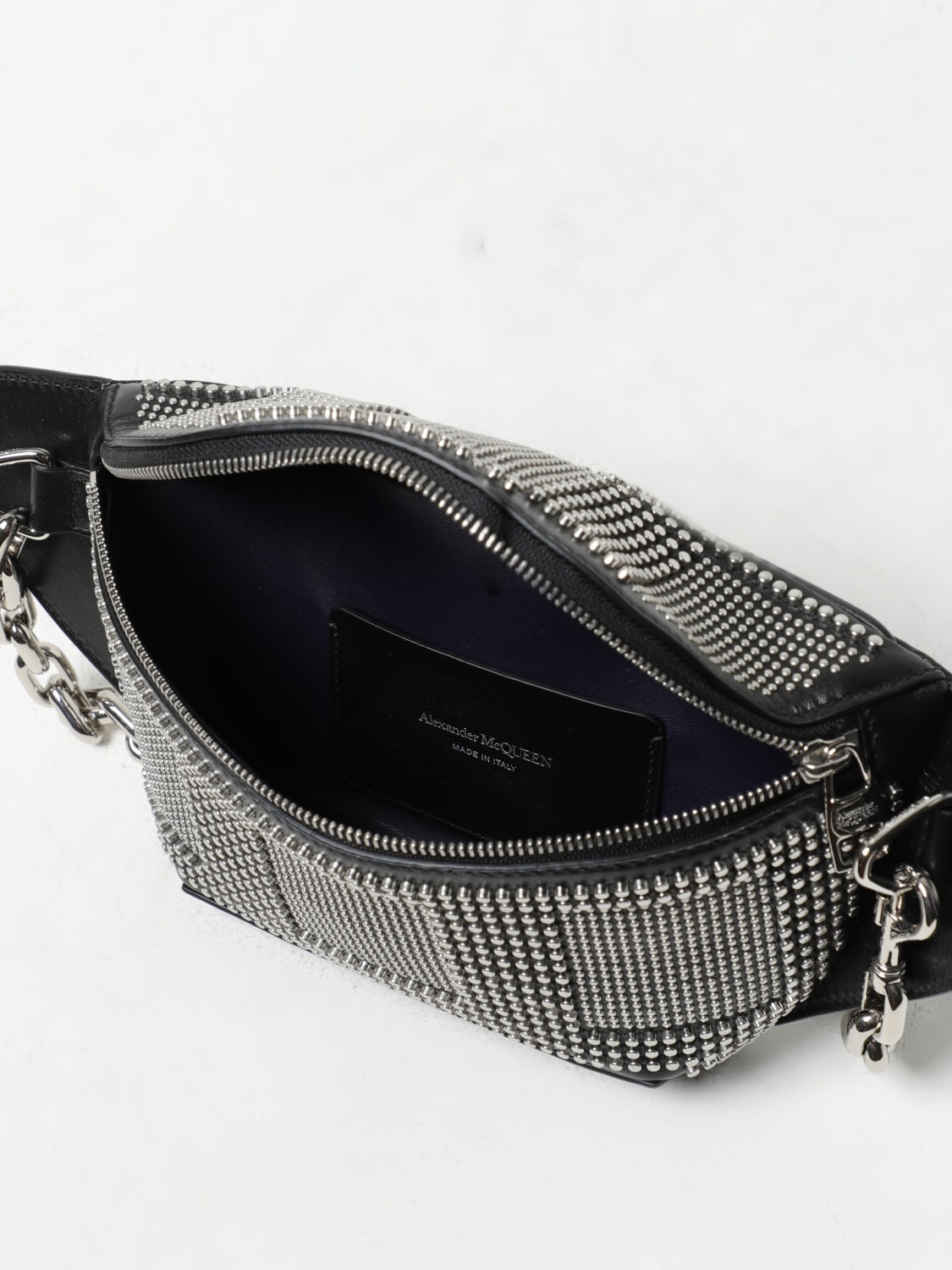 Alexander McQueen leather belt bag with all-over studs - 5