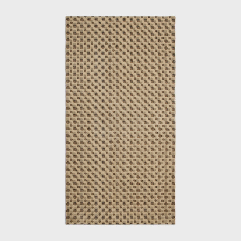 STOLE IN BISCOTTO-PRINT CASHMERE MUSLIN 1