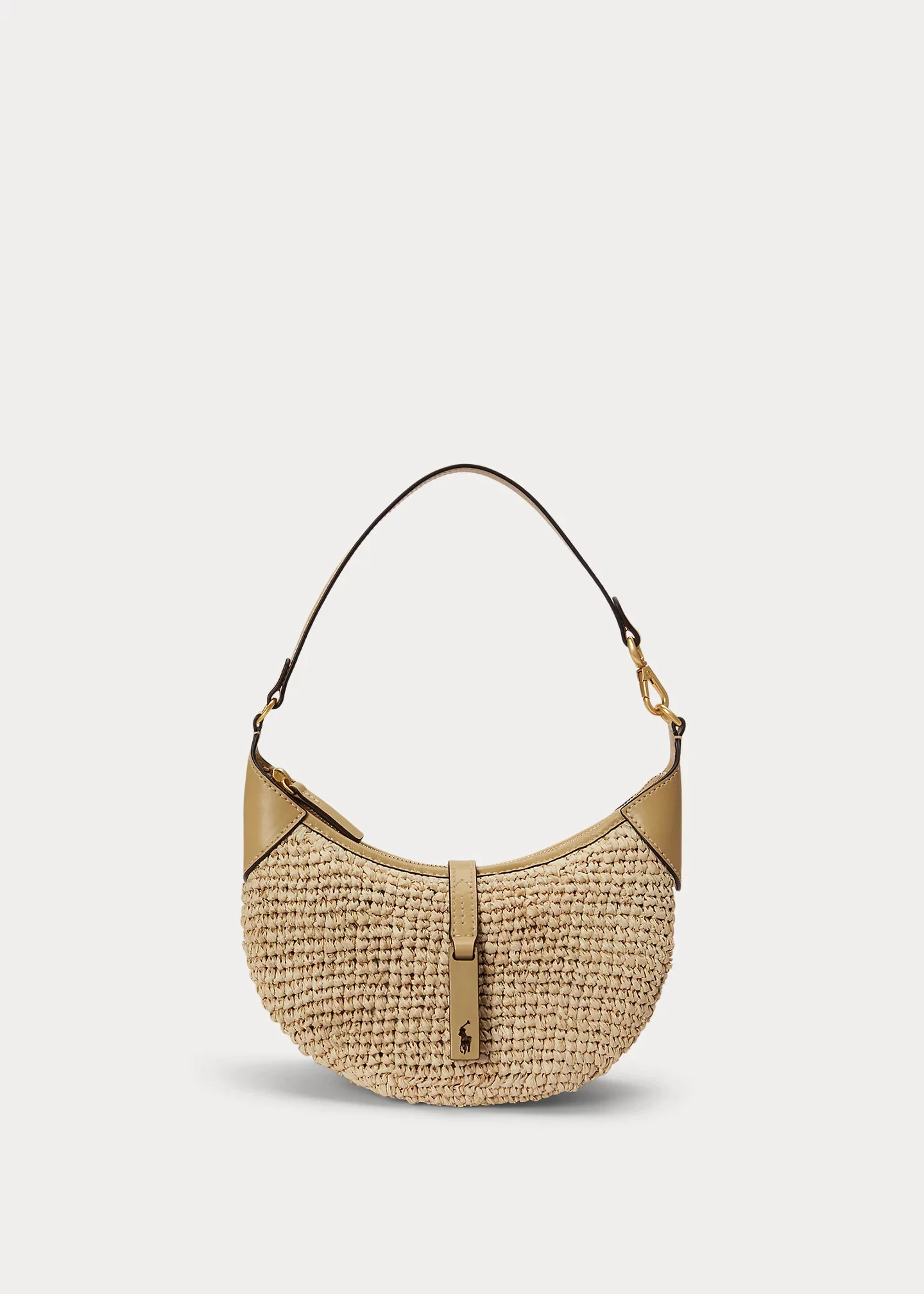 Polo ID Raffia Mini Shoulder Bag - 1