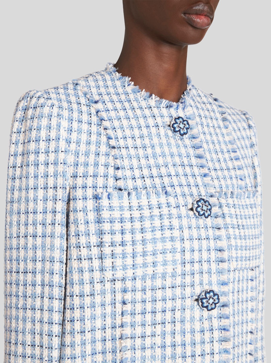 CHECK BOUCLÉ JACKET - 2