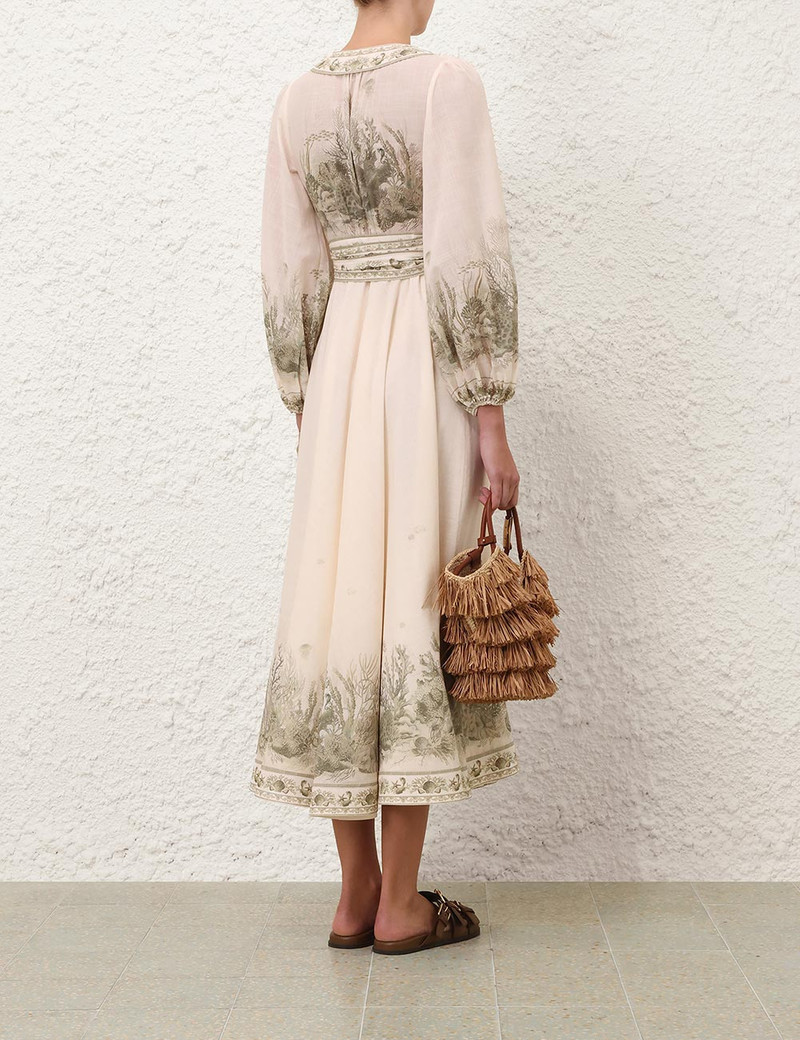 WANDERLUST WRAP MIDI DRESS 4