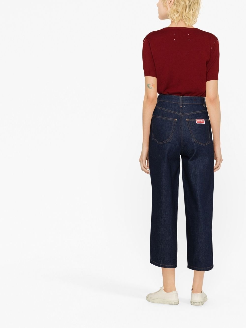 high-waist wide-leg jeans - 3