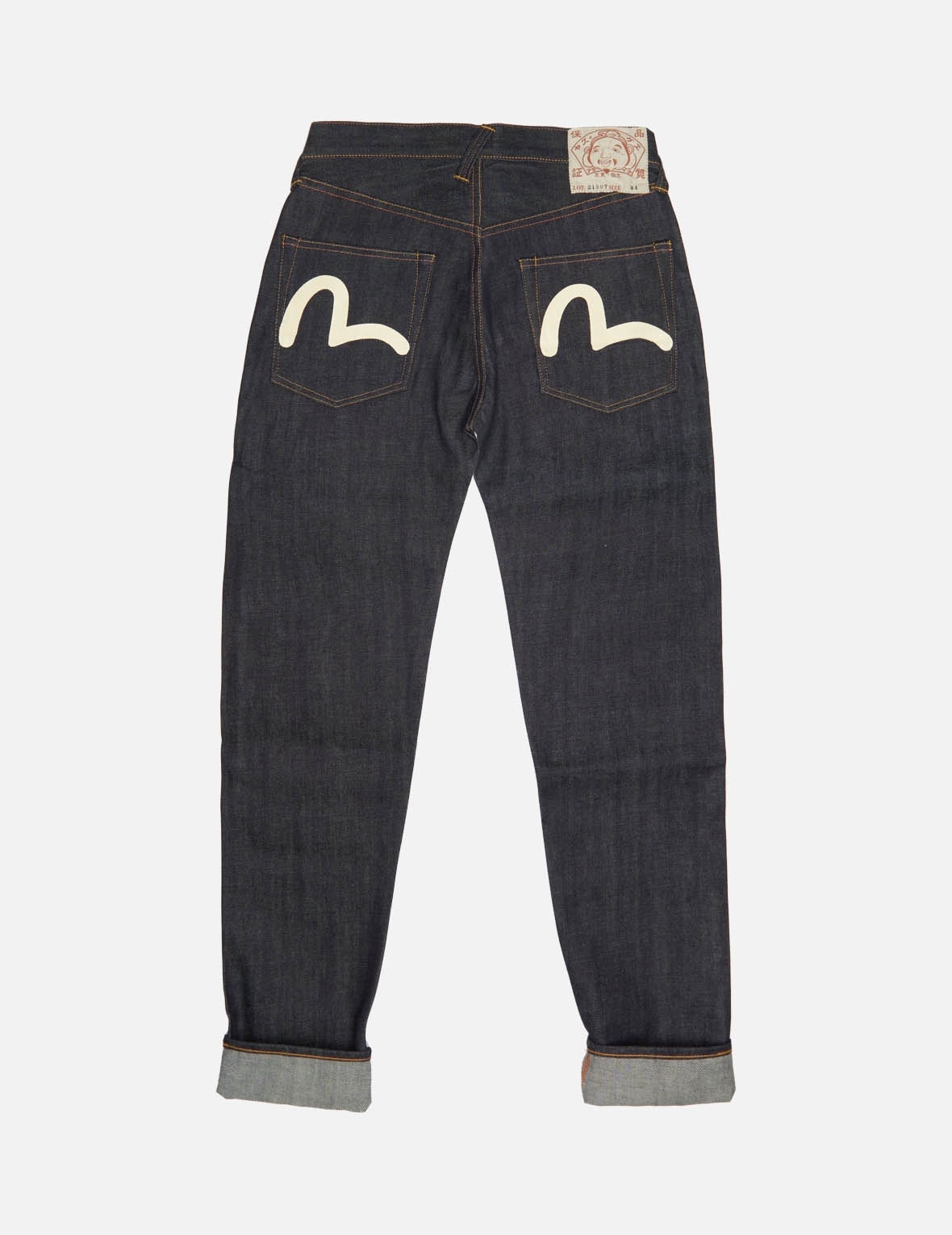 HANDPAINTED SEAGULL SLIM FIT RAW DENIM SELVEDGE JEANS - 2