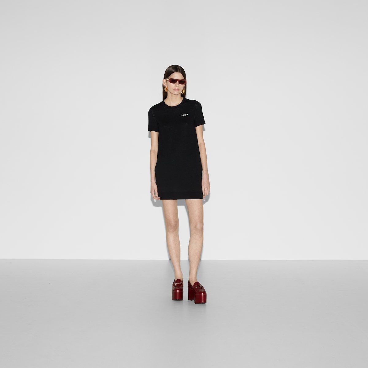 Wool jacquard mini dress - 2