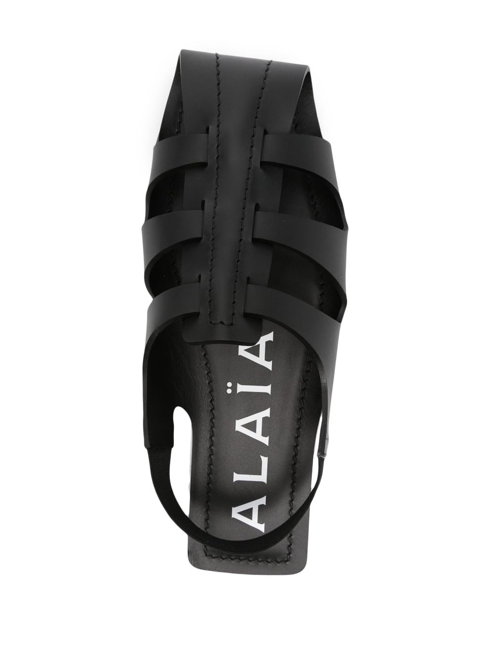 caged-design flat sandals - 4