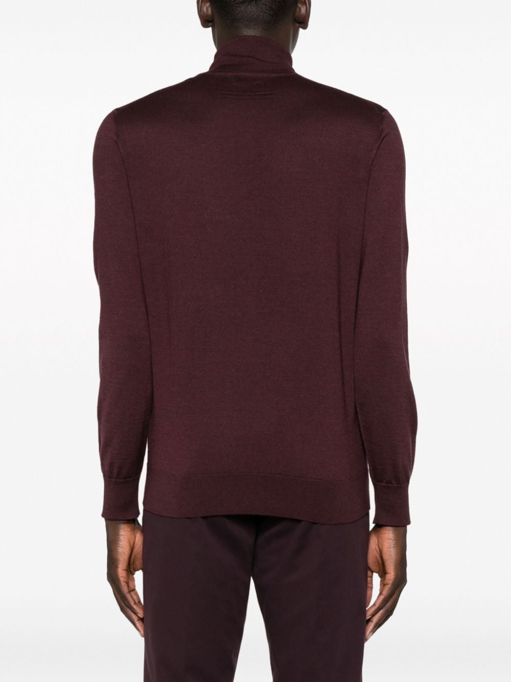 roll-neck fine-knit jumper - 4