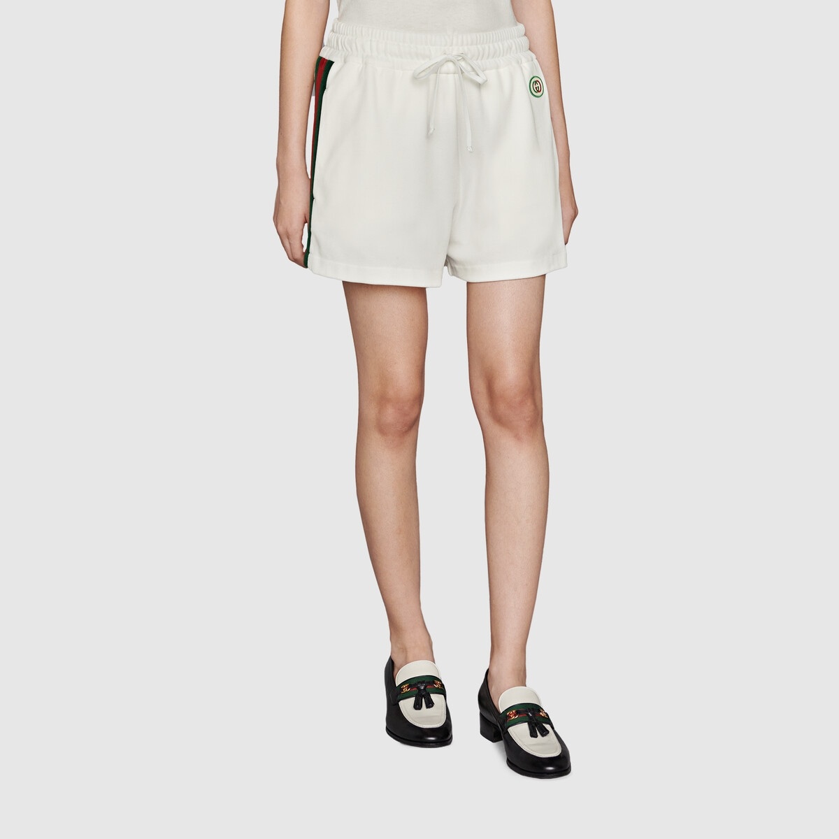 Cotton shorts with chenille Web - 3