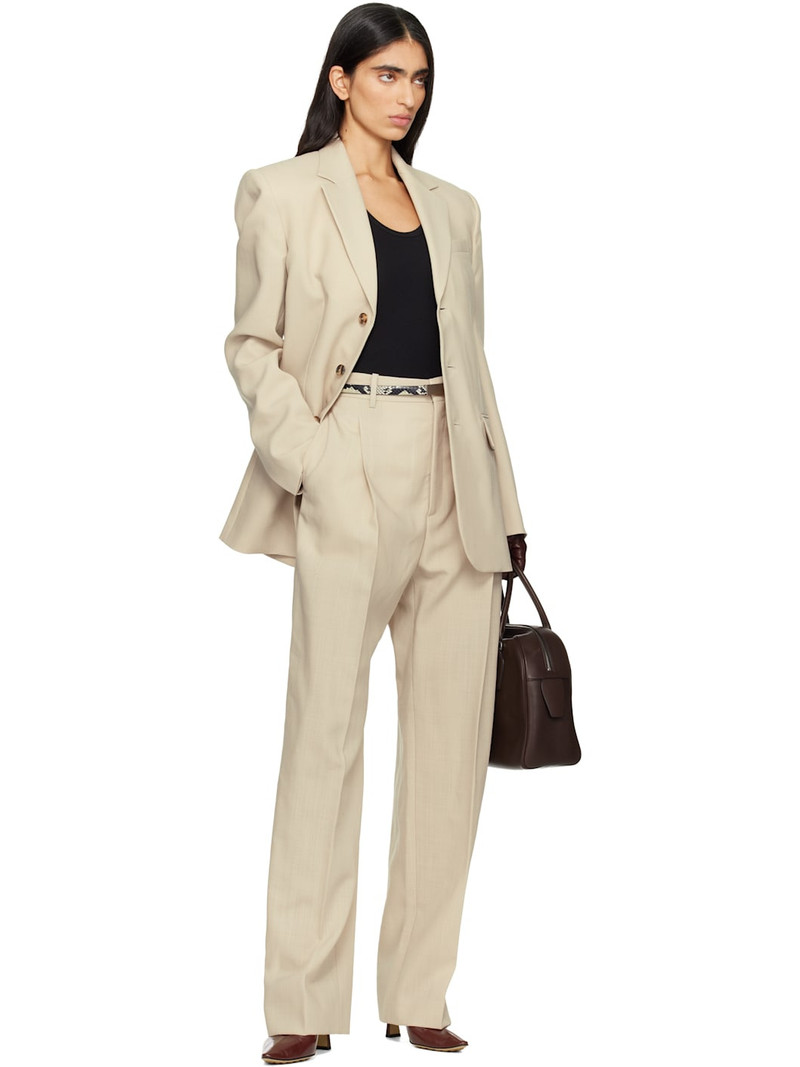 WARDROBE.NYC Beige Light Longline Blazer outlook