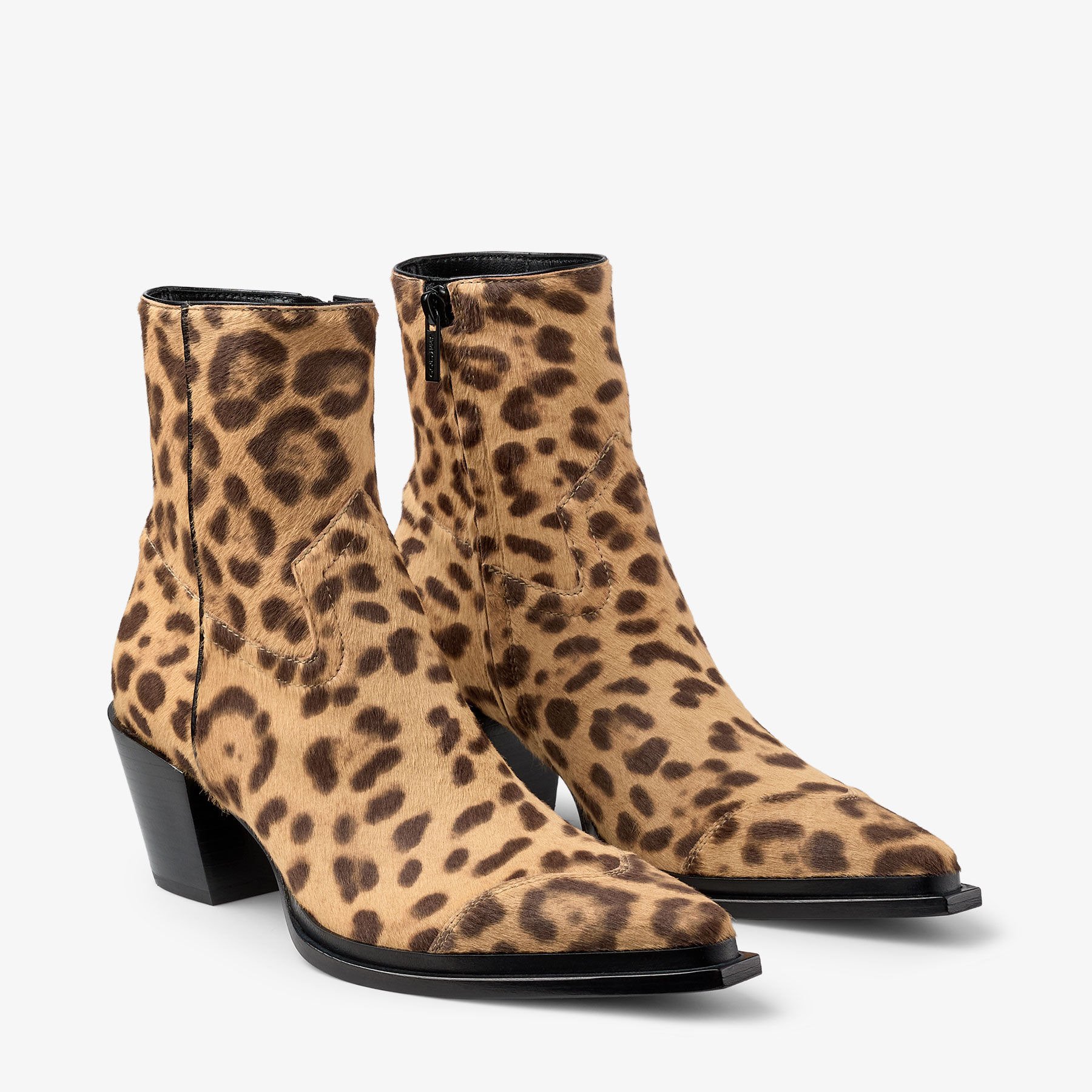 Cece Anke Boot 60
Natural Leopard Print Pony Ankle Boots - 3