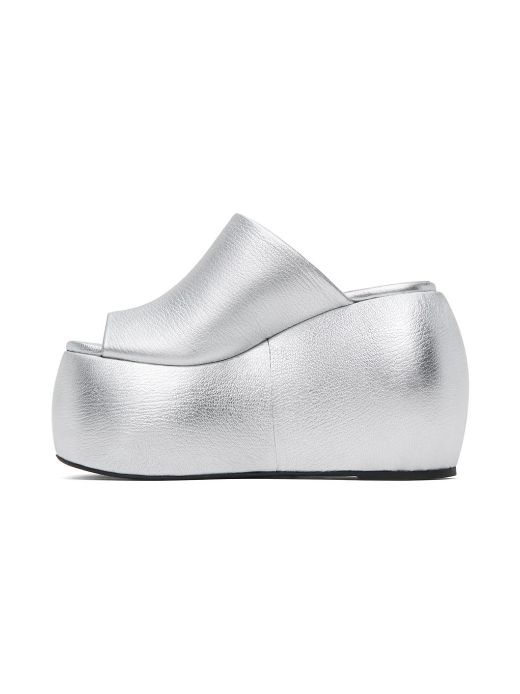 Silver Bubble Heeled Sandals - 3