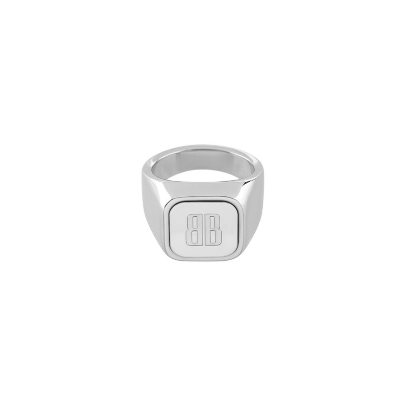 Nano Signet Ring in Shiny Silver 1