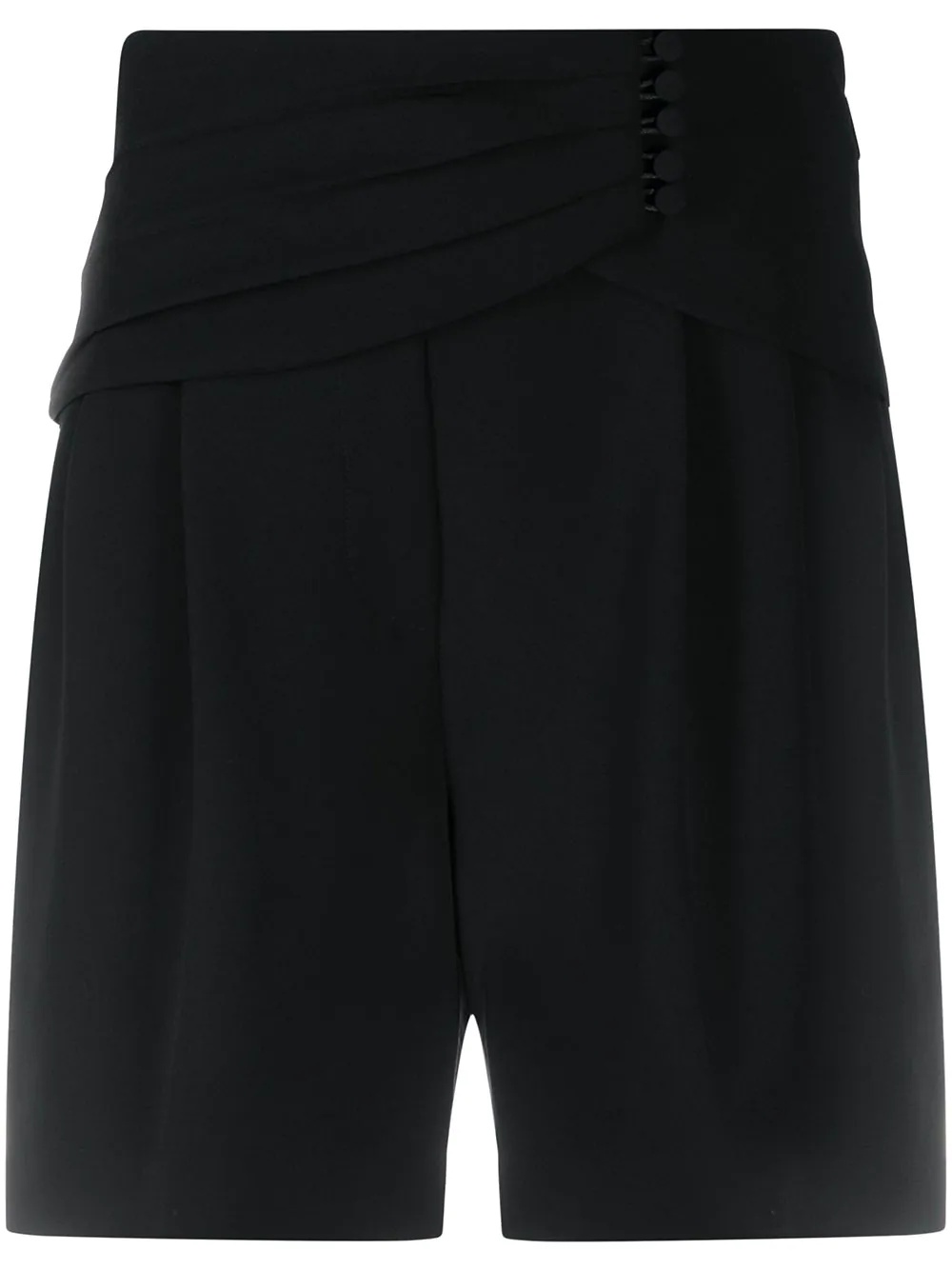 pleat detail tailored shorts - 1