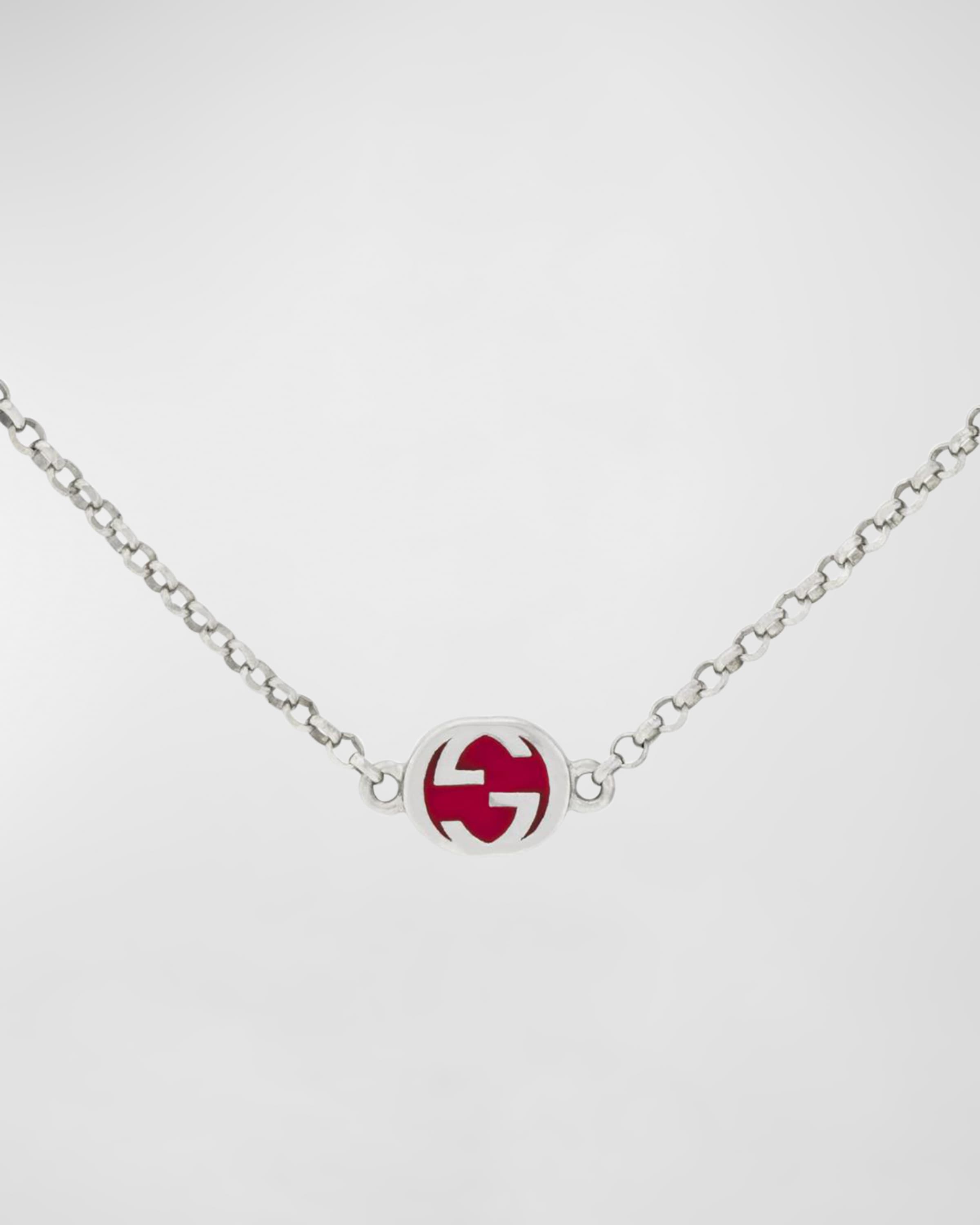 Interlocking G Necklace With Multicolor Enamel - 2