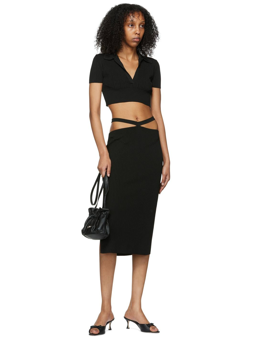 Black Alizee Midi Skirt - 4