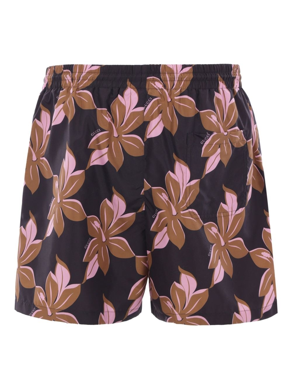 floral drawstring swim shorts - 2