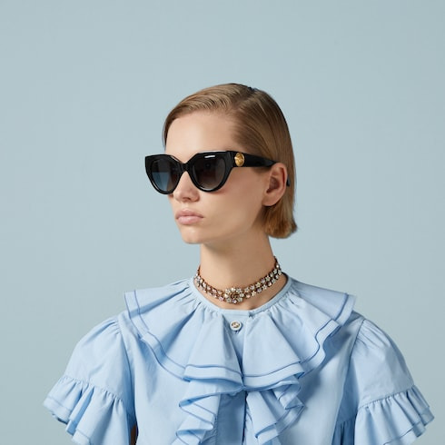 Cat-eye frame sunglasses - 4