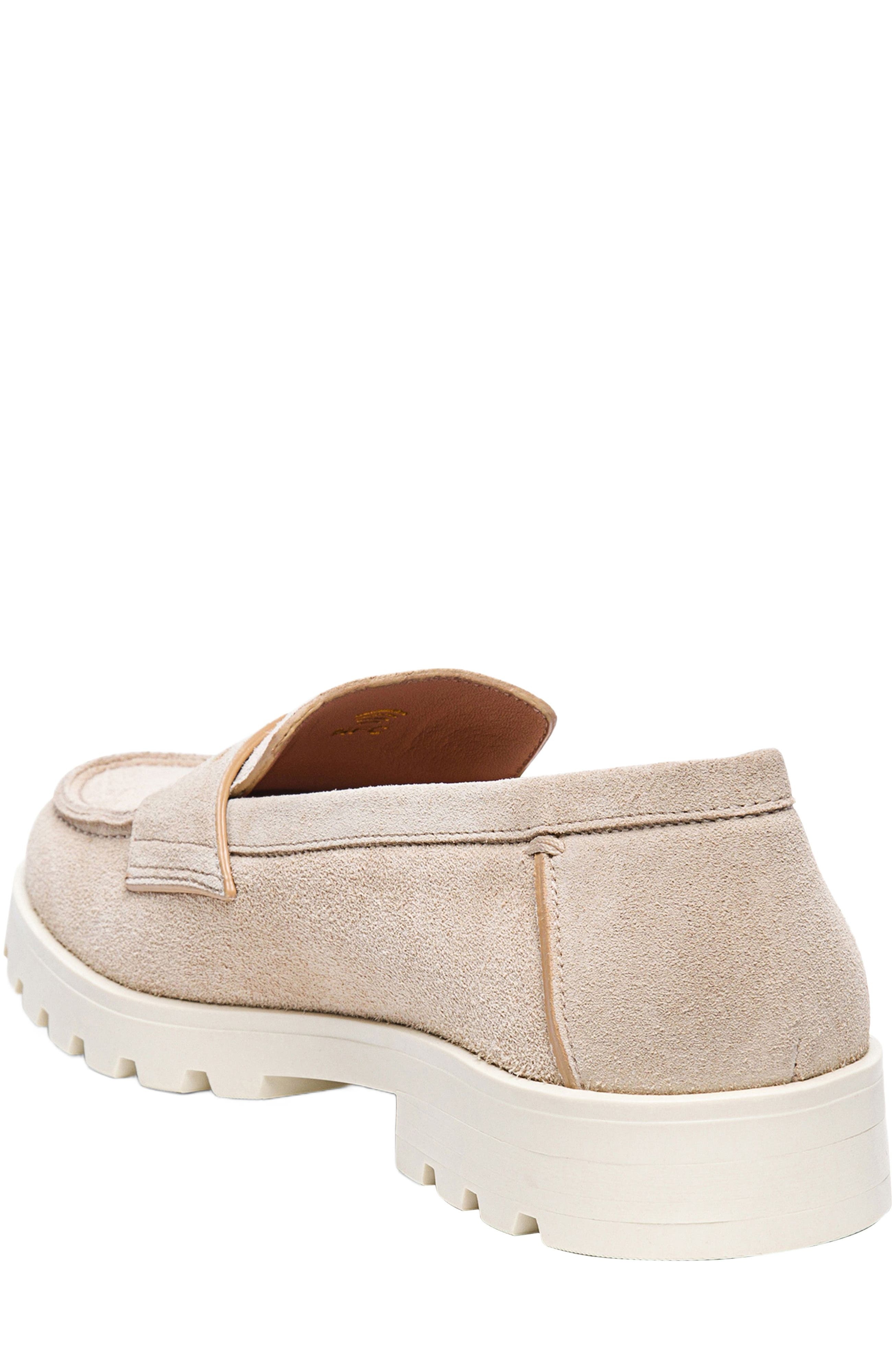 Santoni Women's suede loafer in Natural at Nordstrom - 3