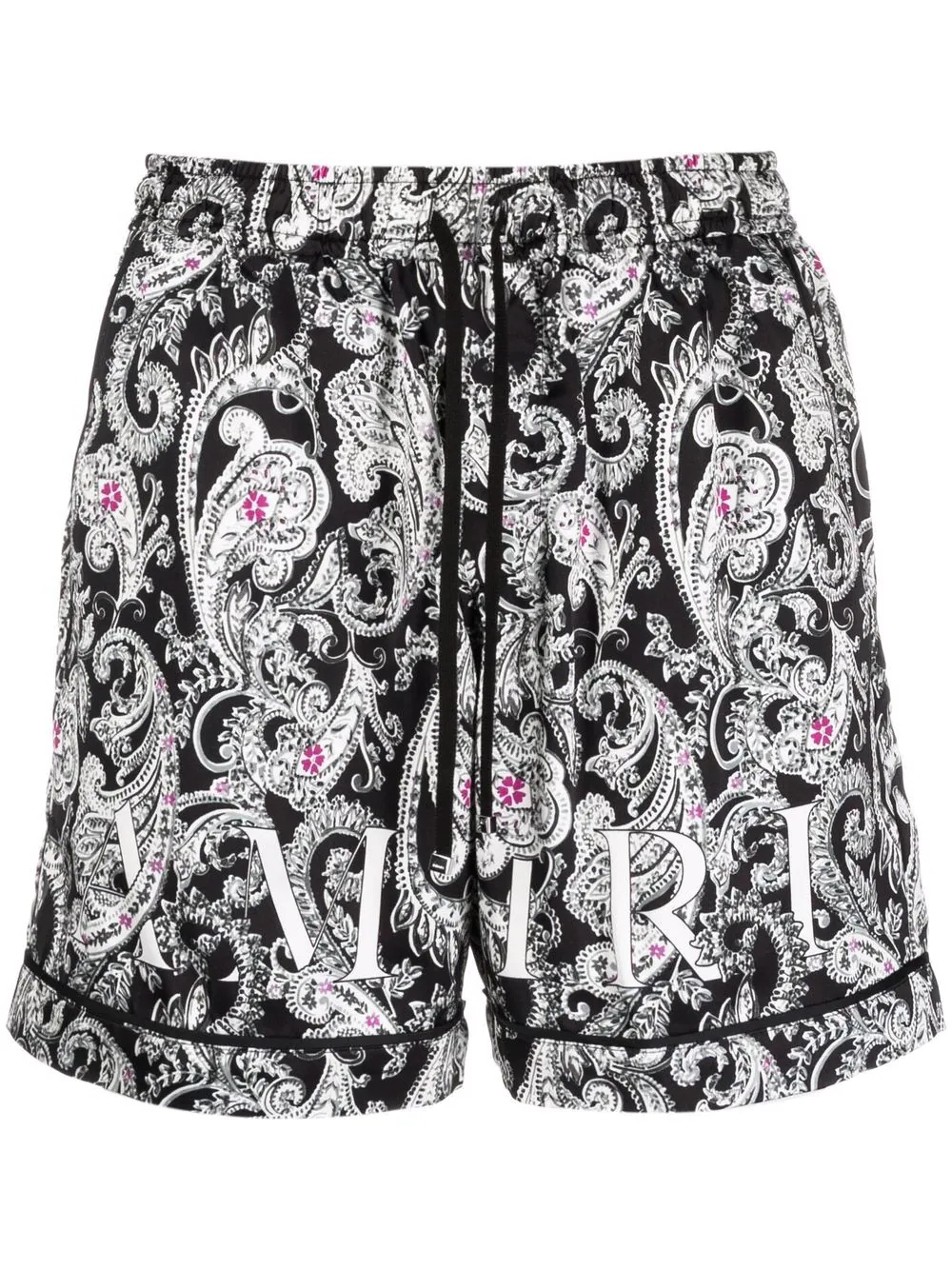 paisley print shorts - 1