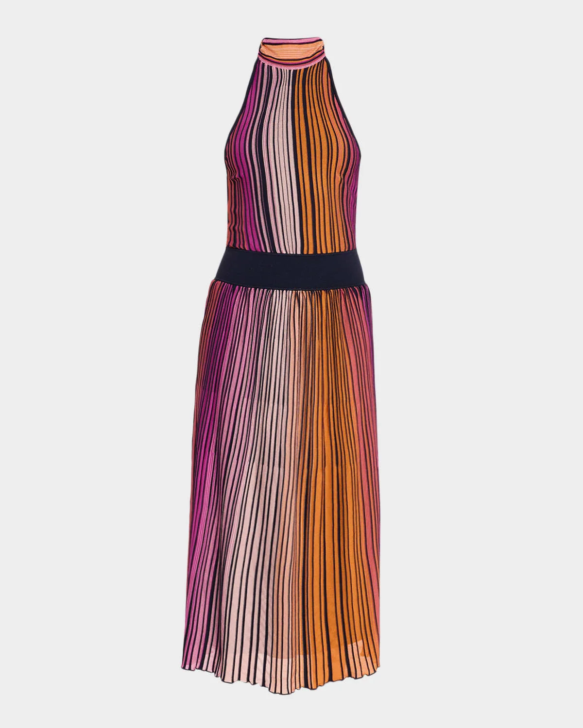 Marina Ombre Knit Halter Maxi Dress - 1