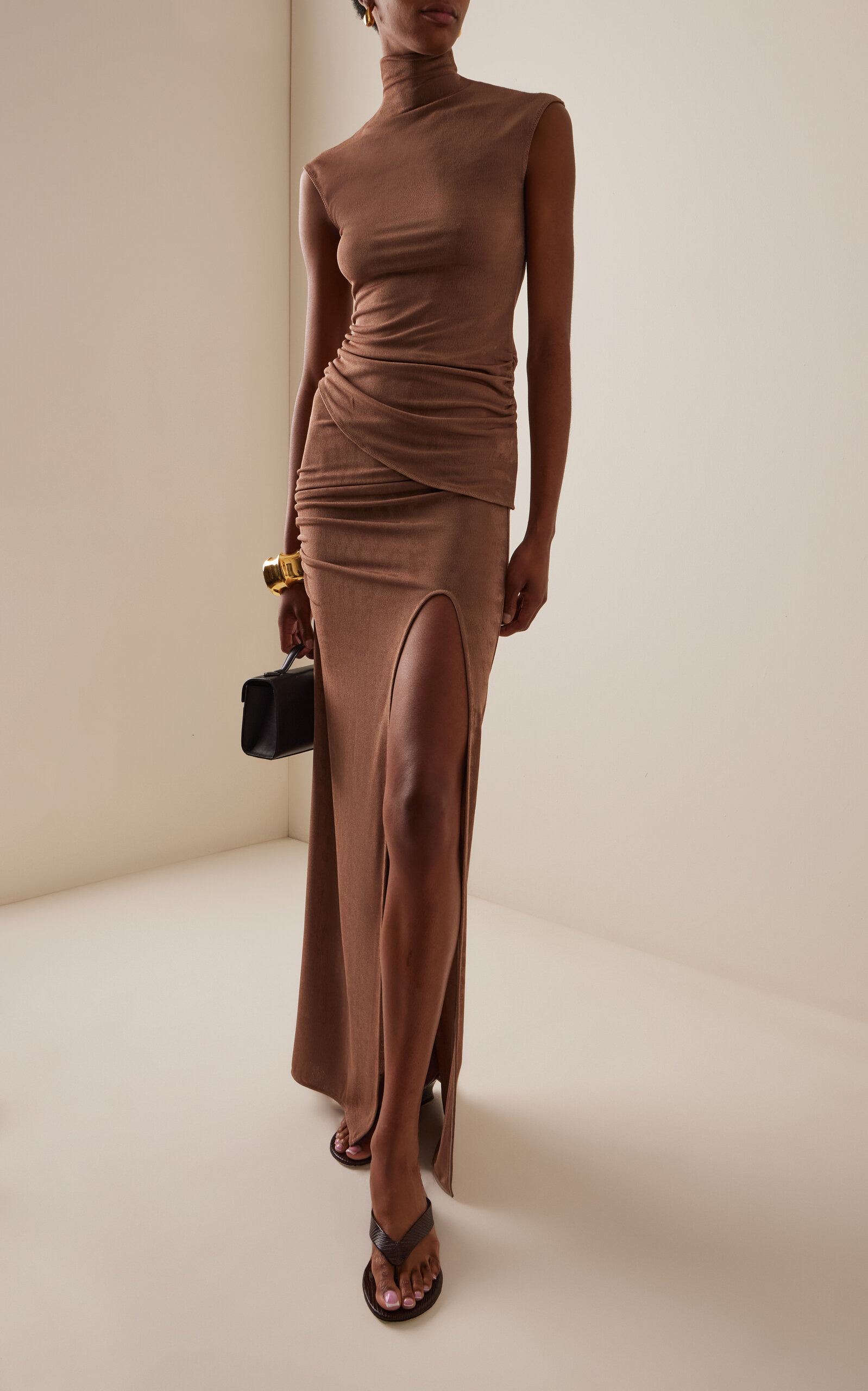 Exclusive Amalia Maxi Skirt brown - 2