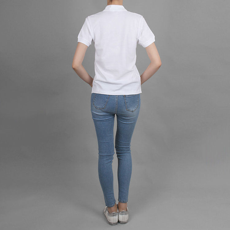 (WMNS) COMME des GARCONS PLAY Polo Red Emblem 'White' AZ-T005-051-5 - 7