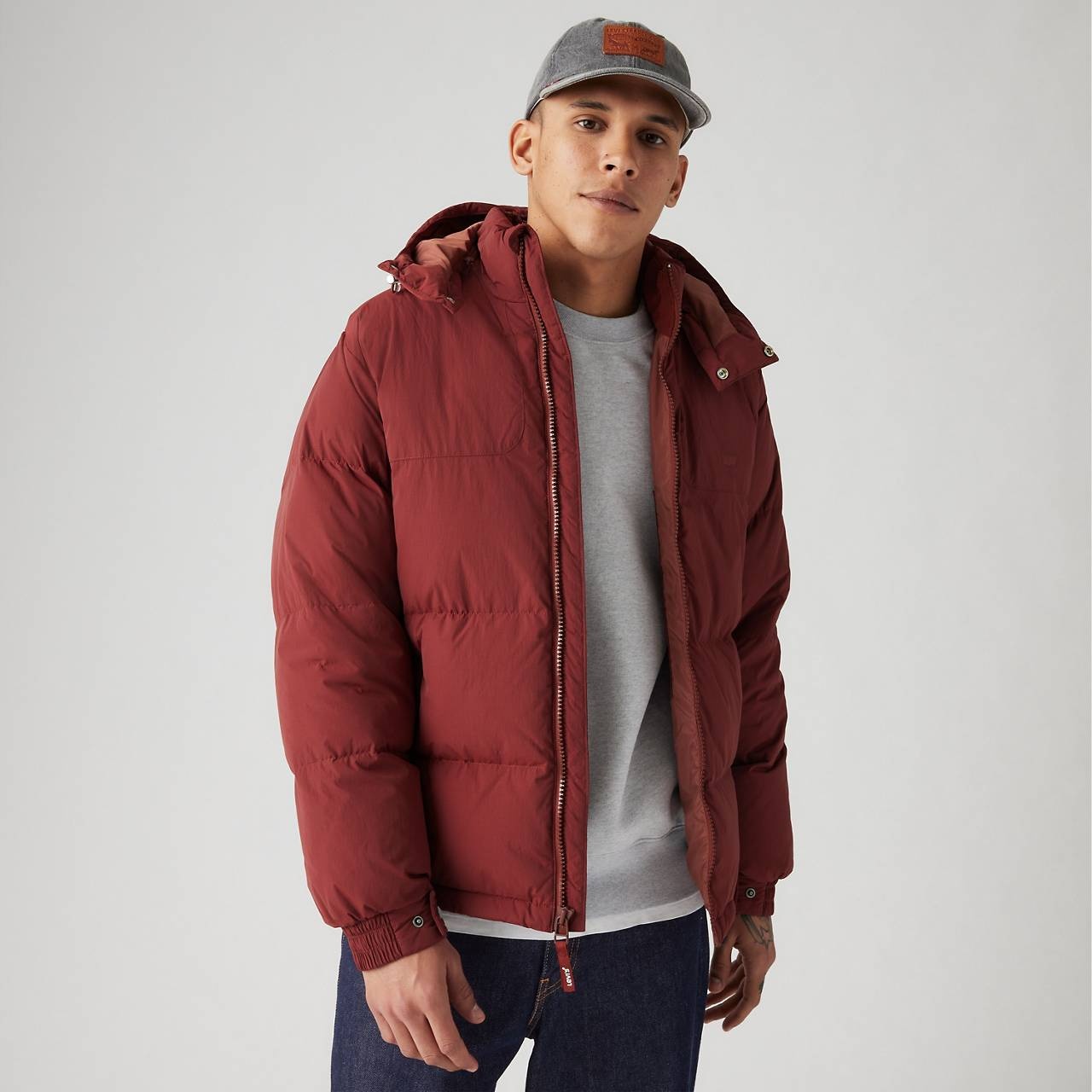 Levi's ROCKRIDGE SHORT PUFFER JACKET | REVERSIBLE