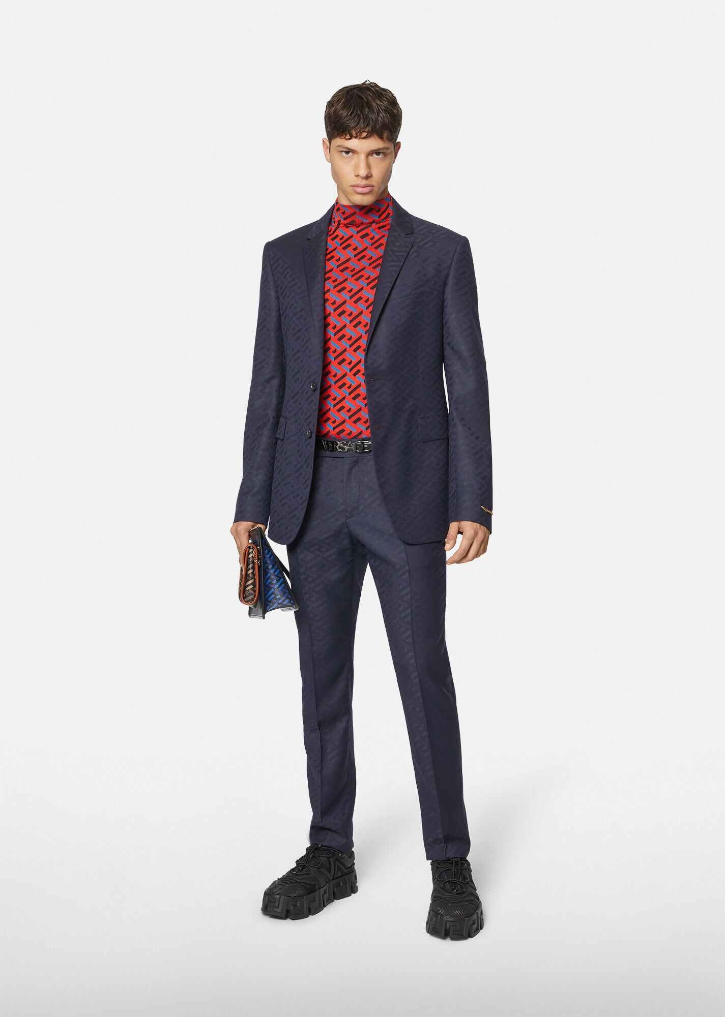 La Greca Wool Jacquard Blazer - 4