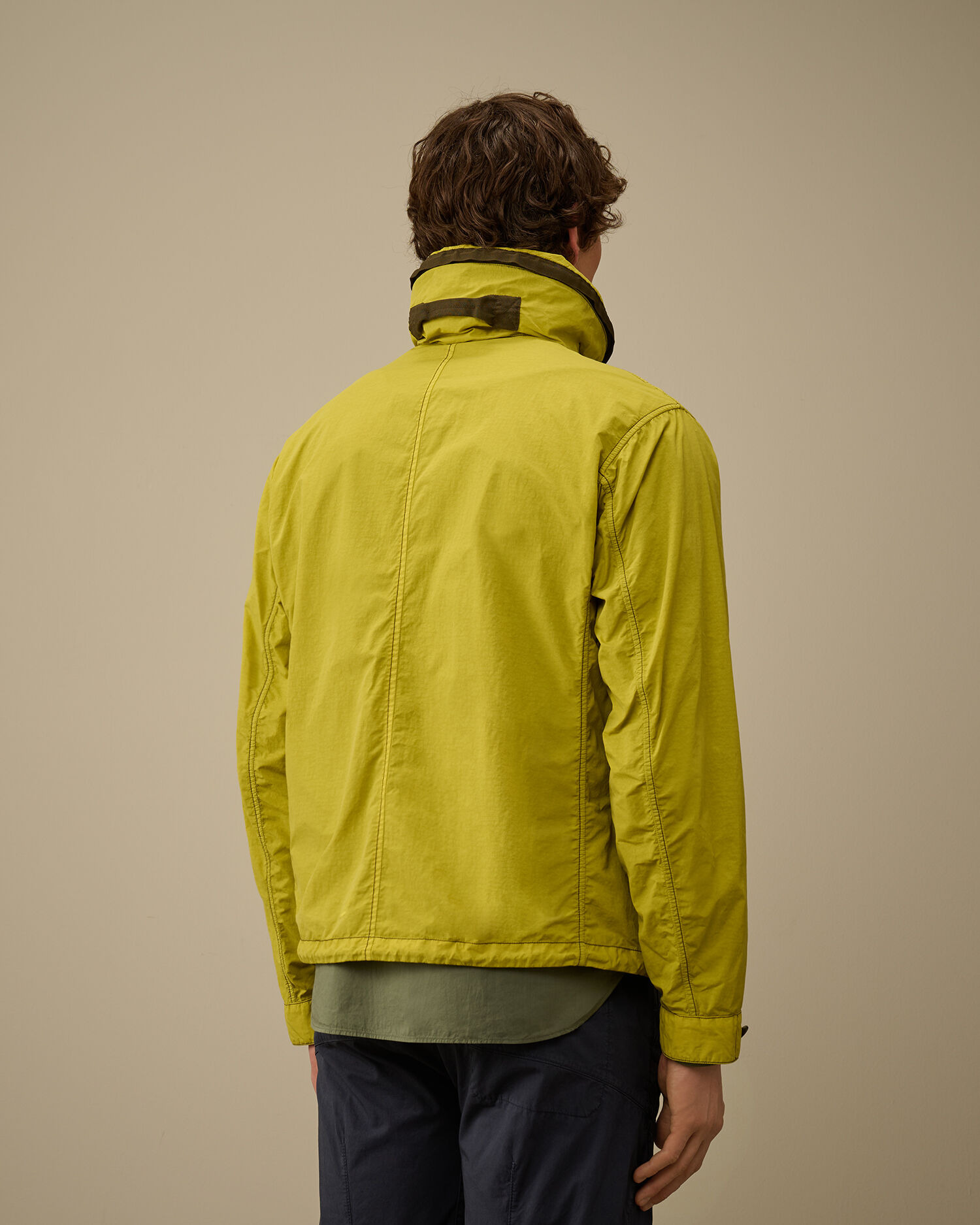 Contrast Flatt Nylon Hooded Jacket - 8