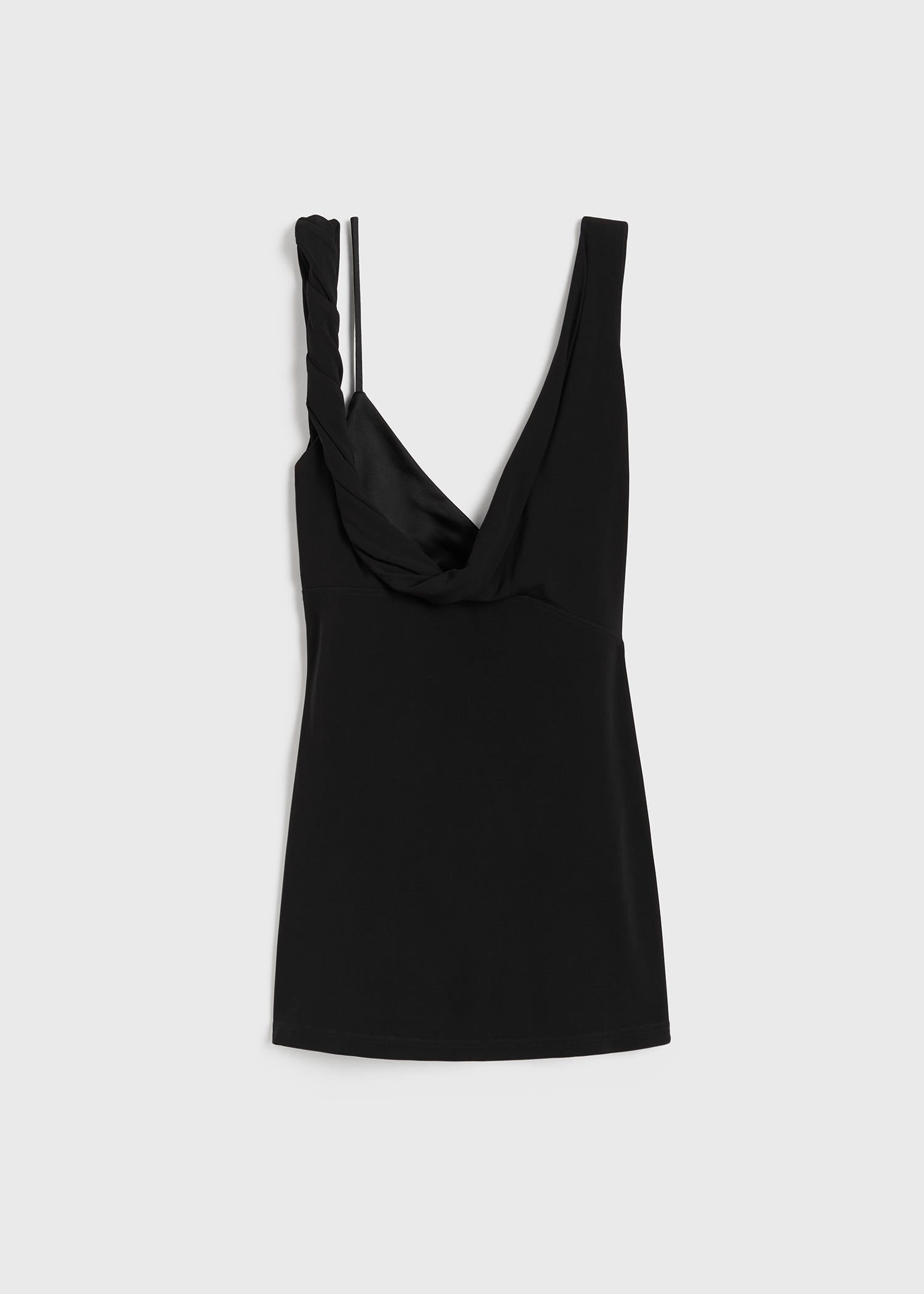 Twist drape top black - 1