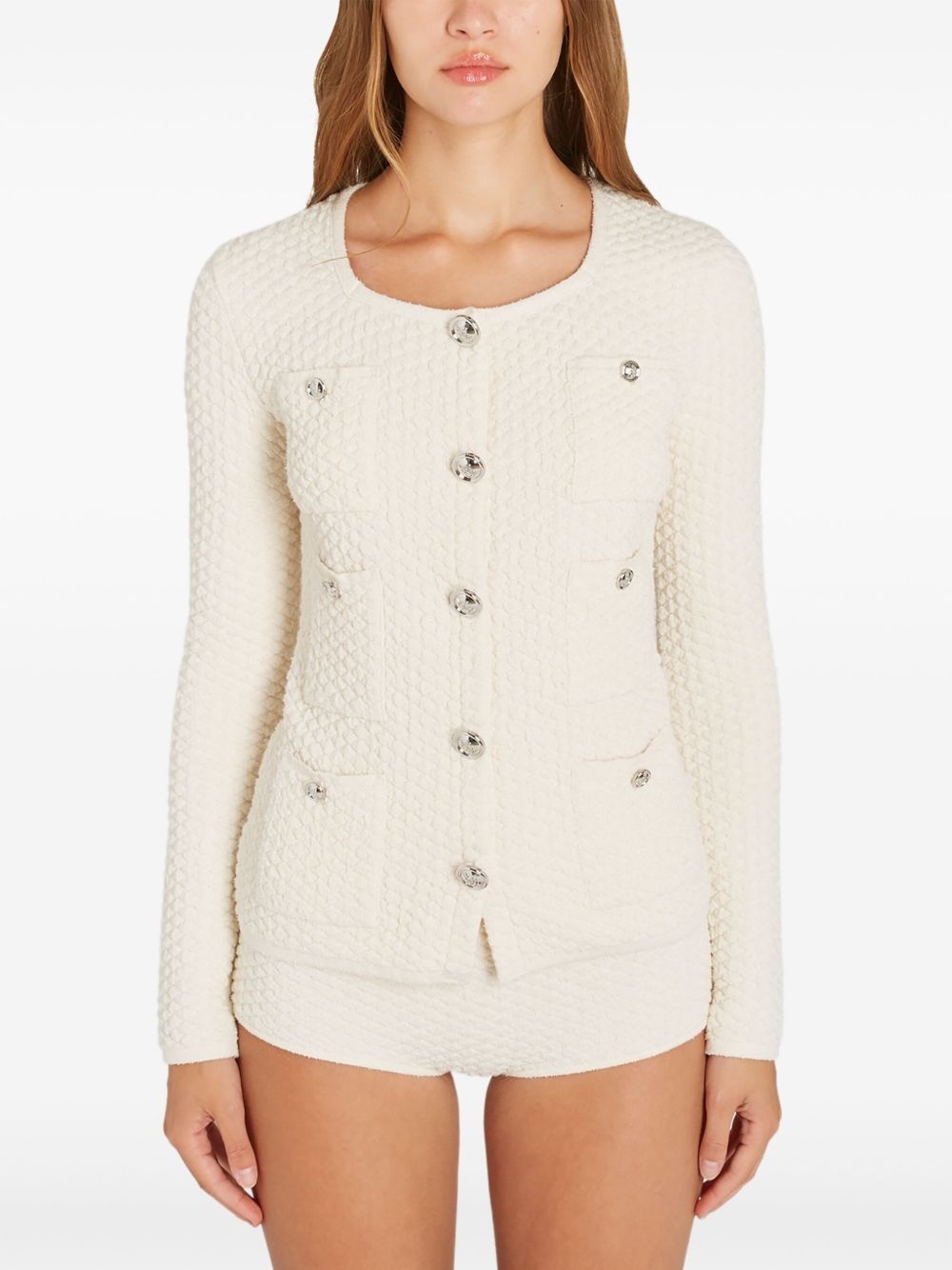 textured cardigan - 5
