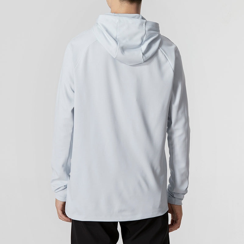 Men's Nike Solid Color Logo Loose Hooded Long Sleeves Gray DQ5052-043 - 4