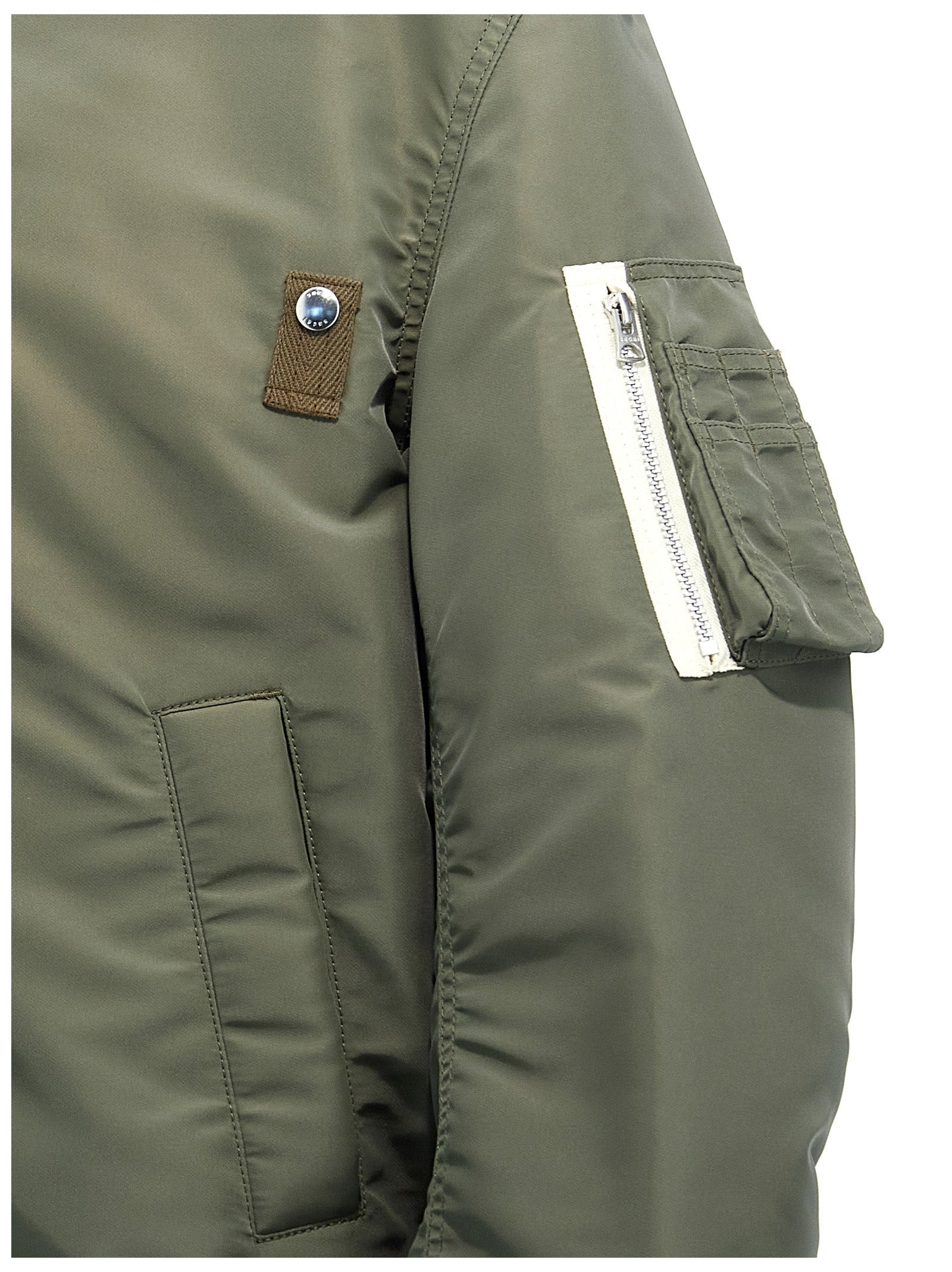 Sacai Men Nylon Bomber Jacket - 4