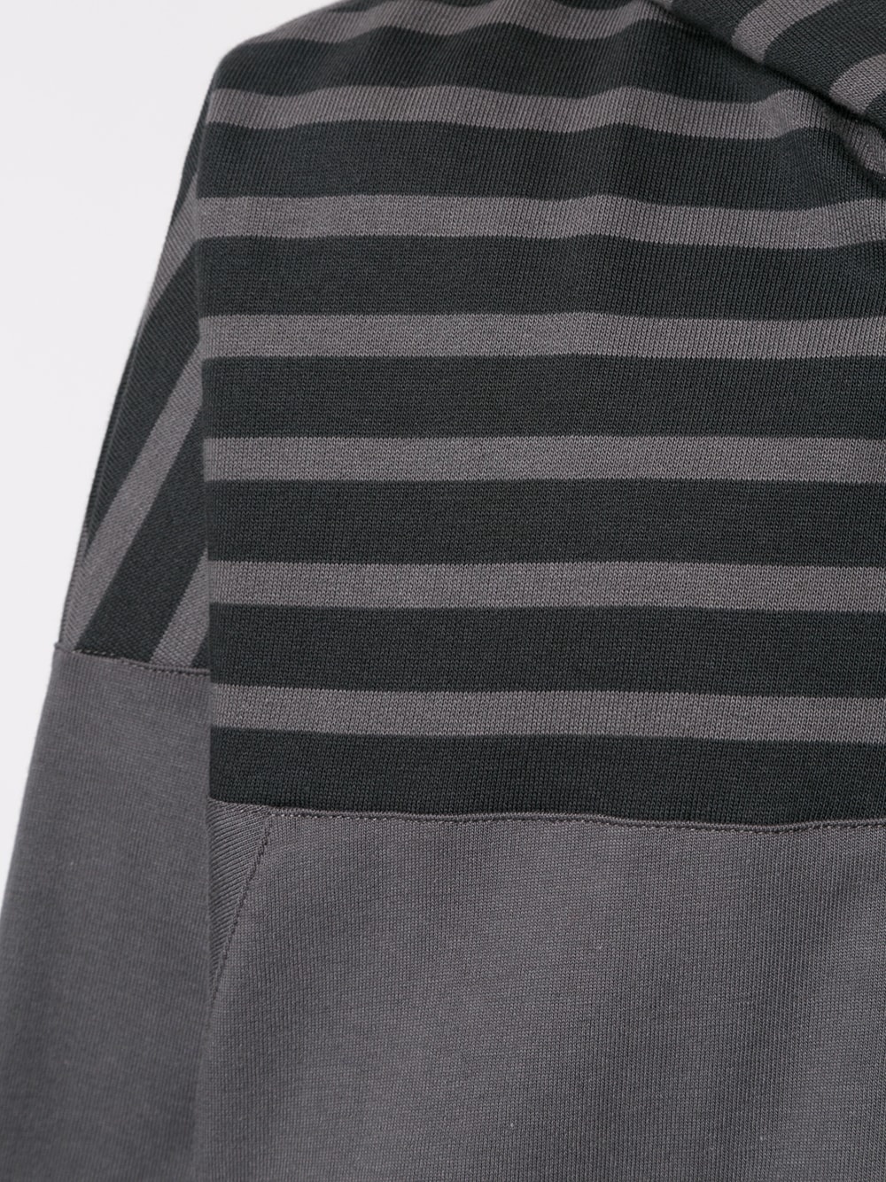 stripe detail hoodie - 5
