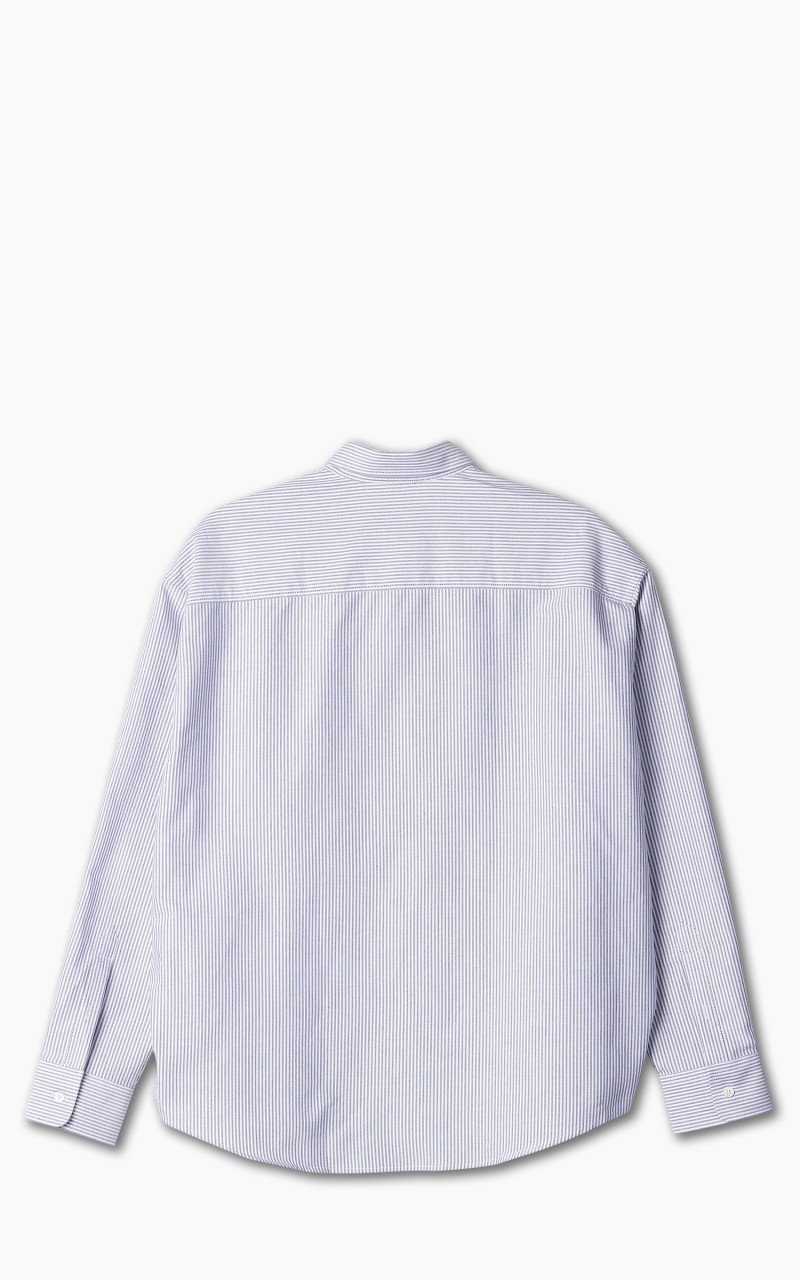 BOXY FIT SHIRT SKY BLUE/NATURAL WHITE - 3