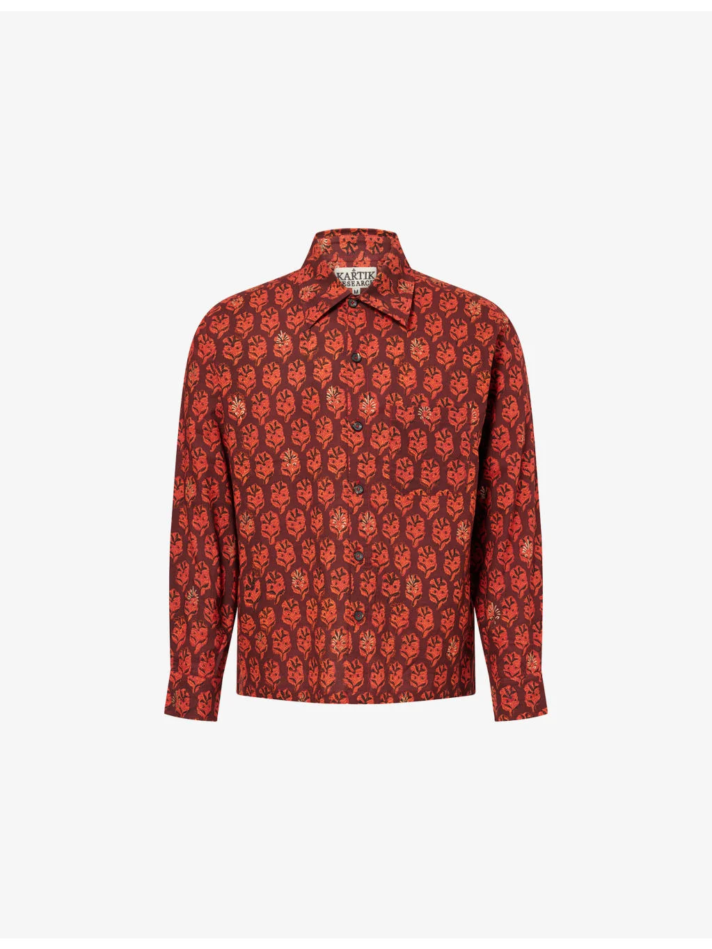 Patterned Box Cotton Shirt - 1