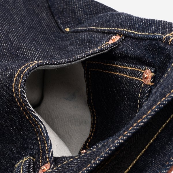 IH-666S-21 21oz Selvedge Denim Slim Straight Indigo - 13