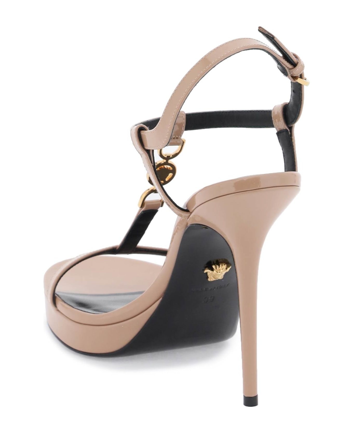 サンダル・ミュール VERSACE medusa '95 patent leather sandals 1013713 D2VE Versace Leather Sandals 1013713.D2VE-1B00V BLACK | IlDuomo