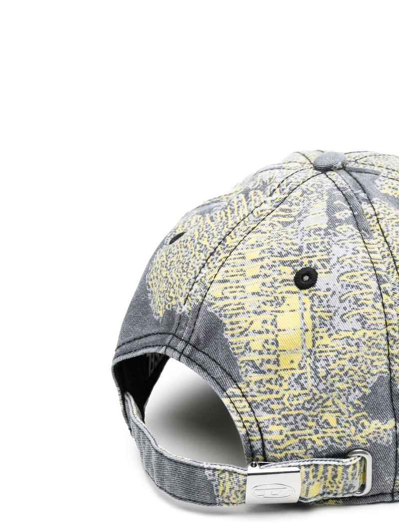 Diesel graphic-print cap outlook