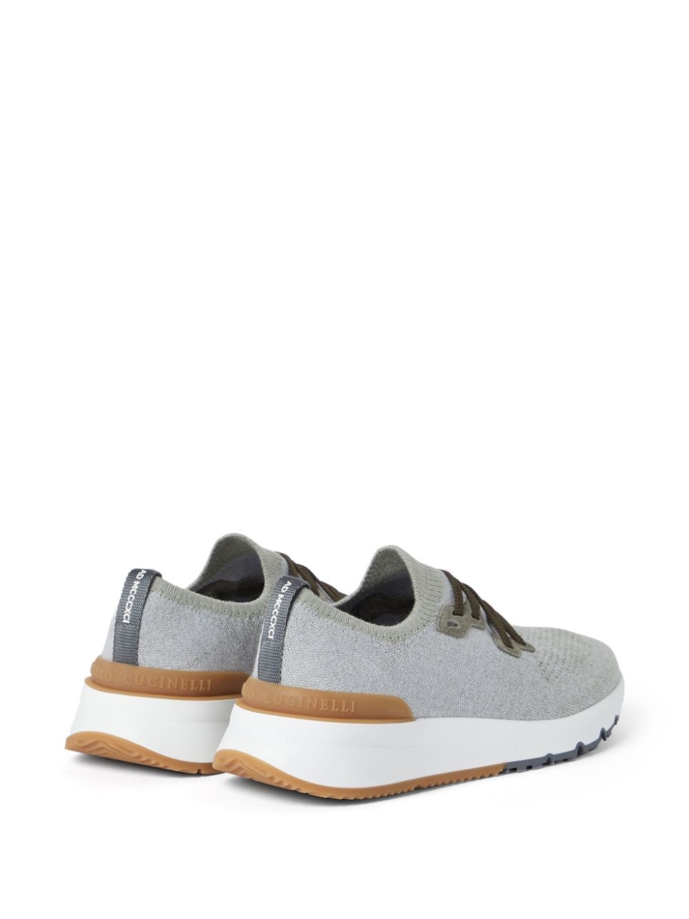 Brunello Cucinelli Logo-print Cotton-blend Sneakers - 4