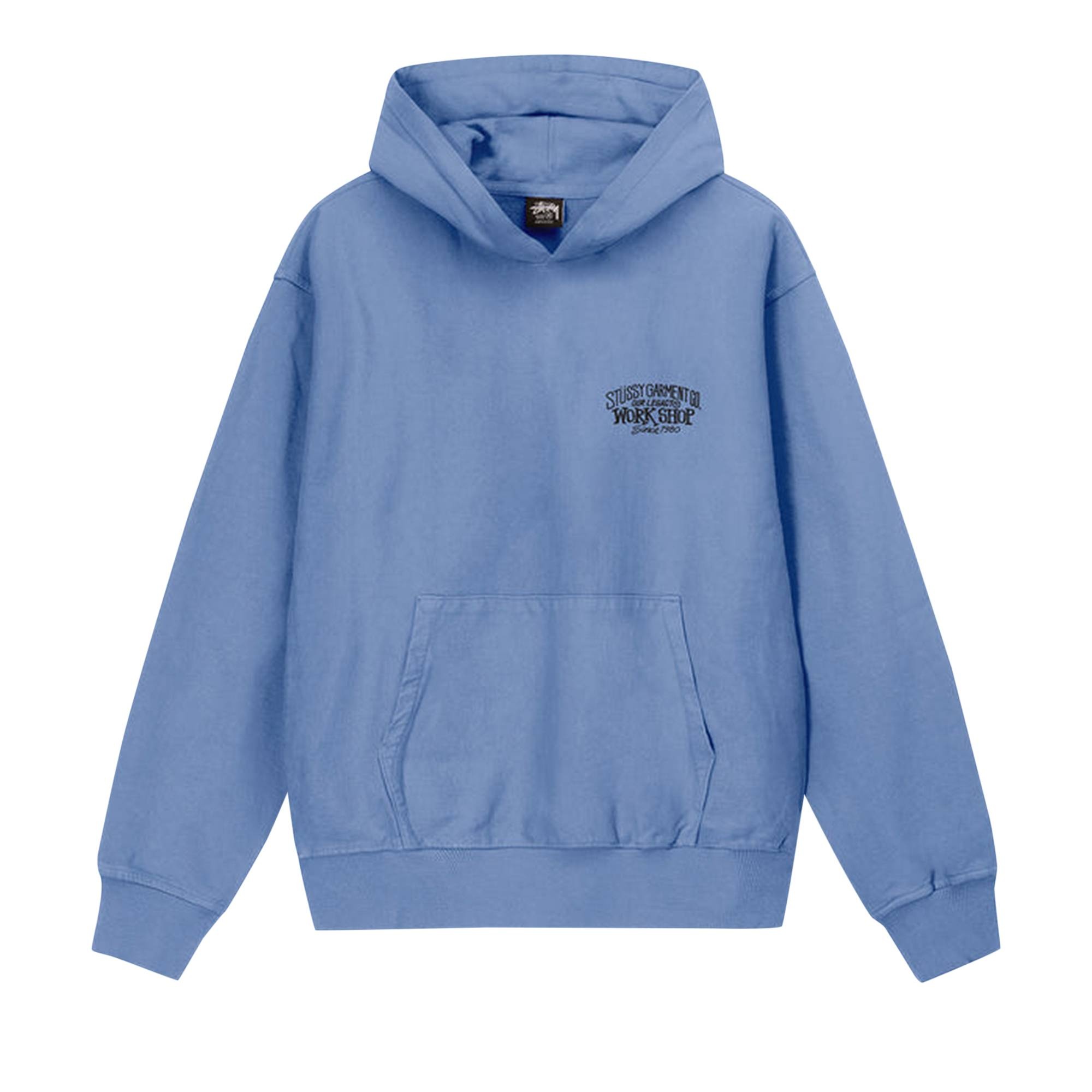 Stussy x Our Legacy Work Shop Surfman Pigment Dyed Hoodie 'Blue' - 1
