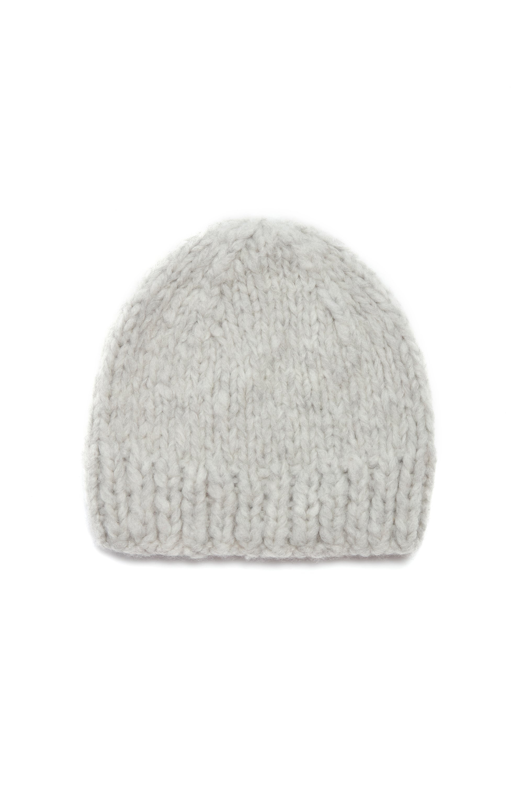 Pacino Knit Hat in Heather Grey Welfat Cashmere - 1