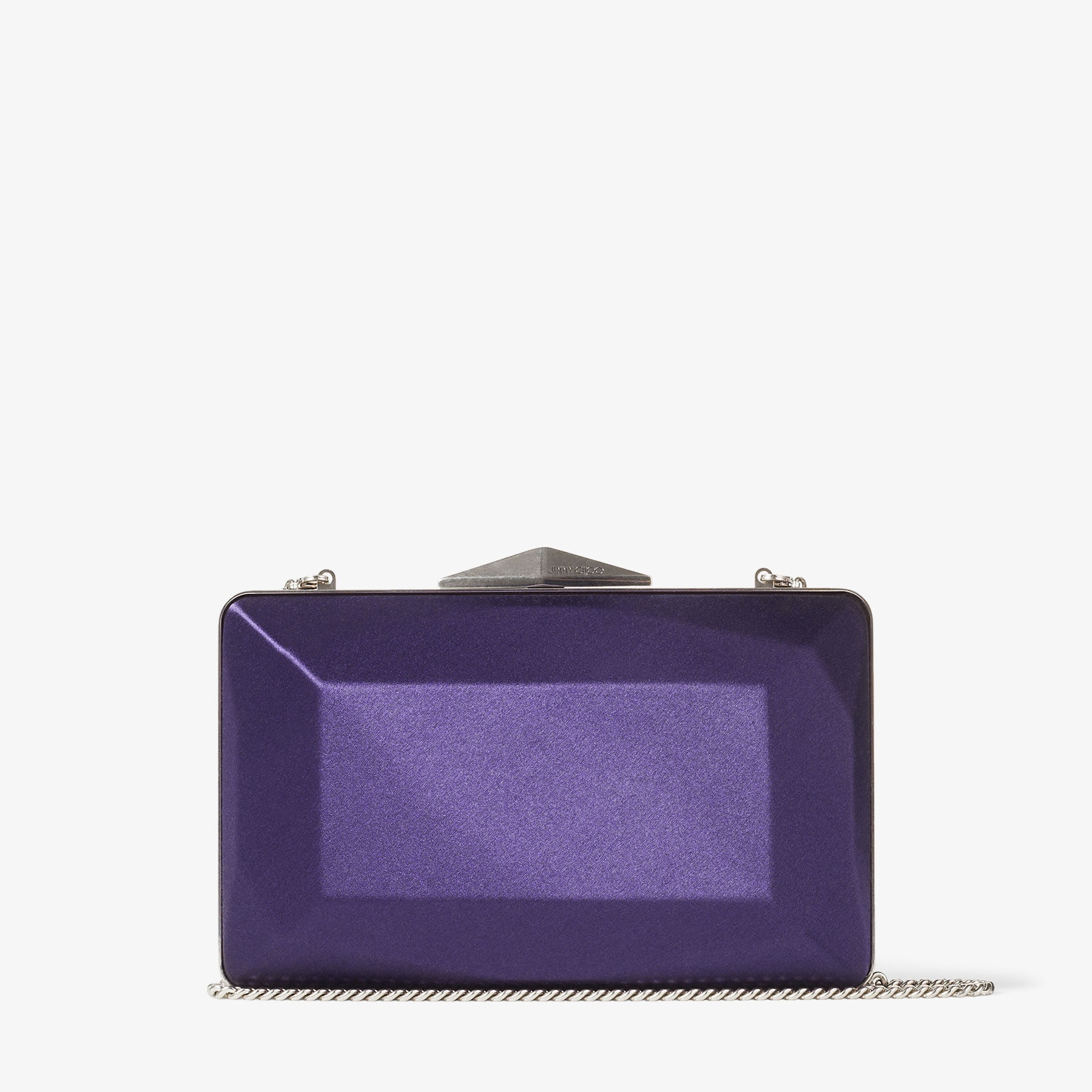 Diamond Box Clutch
Cassis Satin Box Clutch Bag - 6