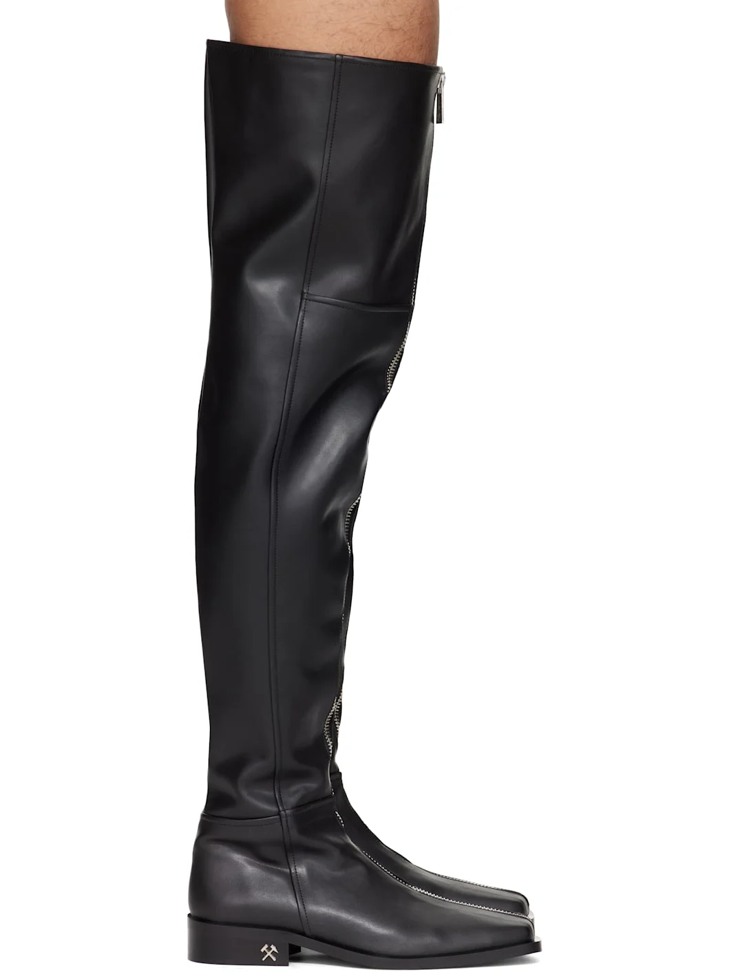 SSENSE Exclusive Black Adem Overknee Boots - 1