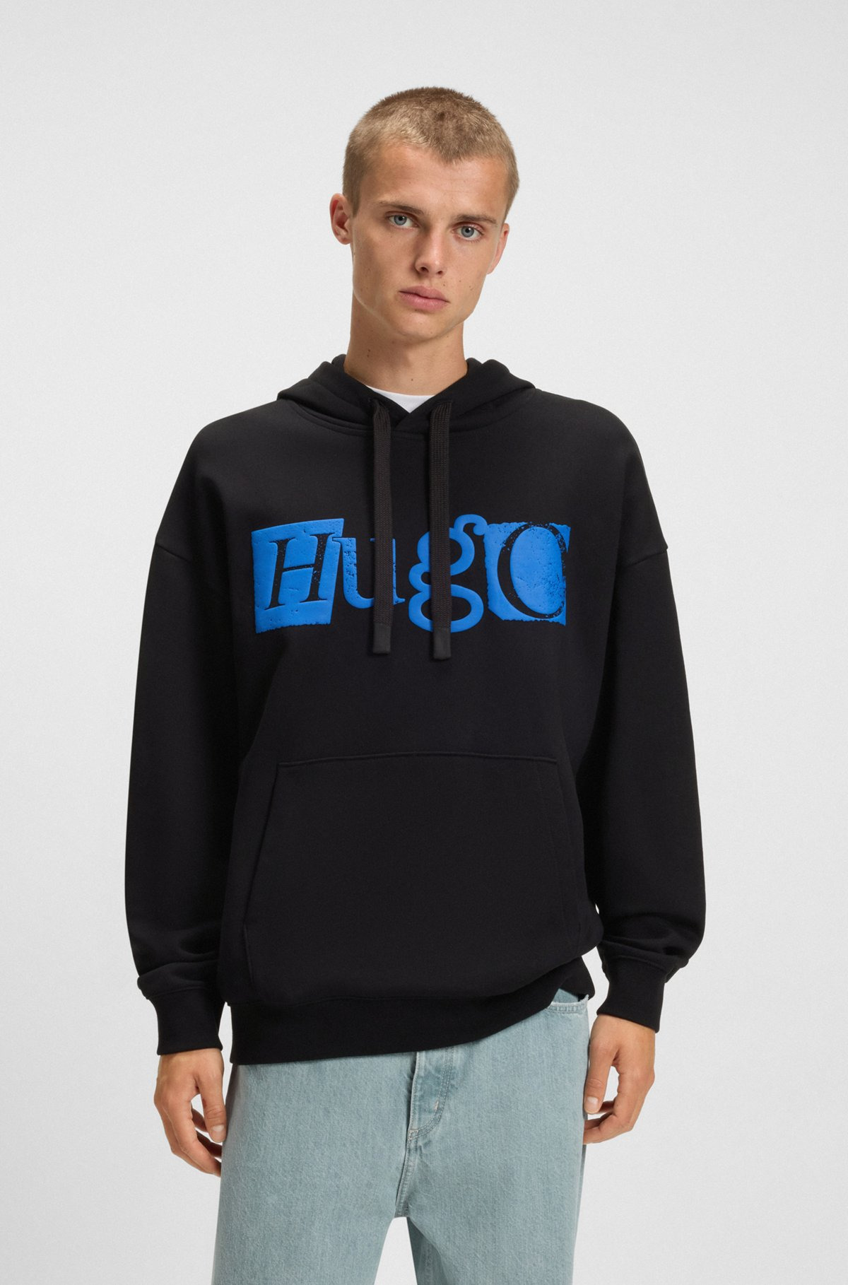 COTTON-TERRY HOODIE WITH PUFF-PRINT LOGO - 2