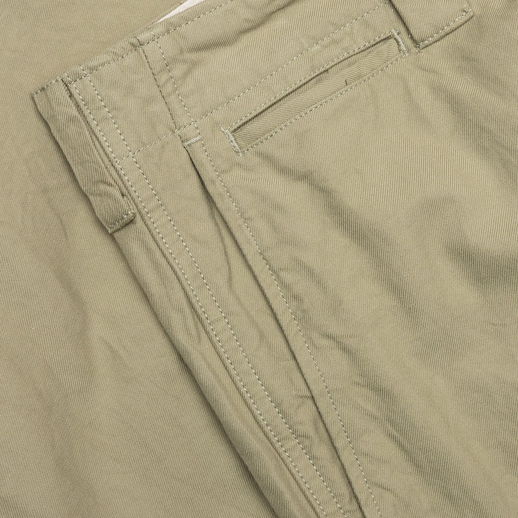 WIDE CHINO PANTS - LIGHT GREEN - 4