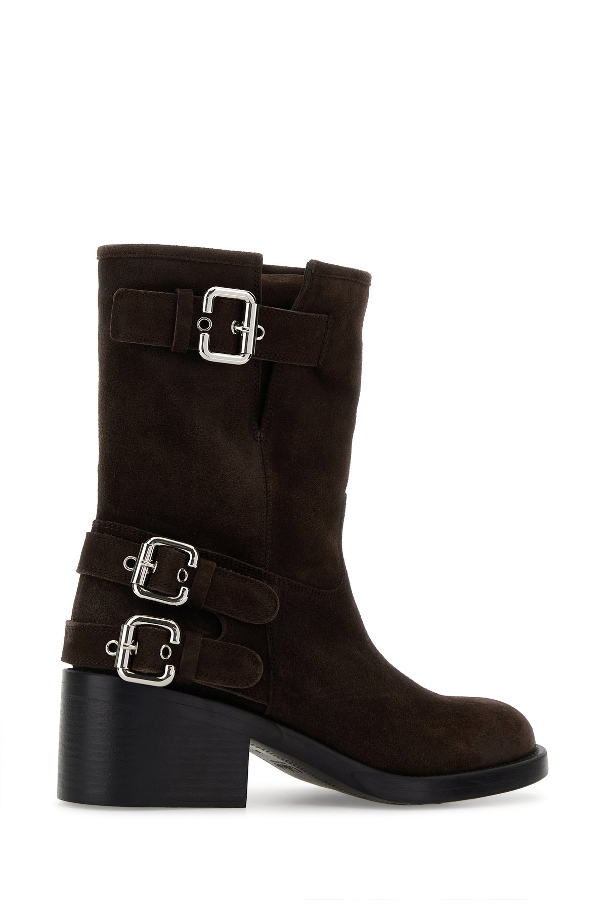 Dark brown suede Dakota boots - 3