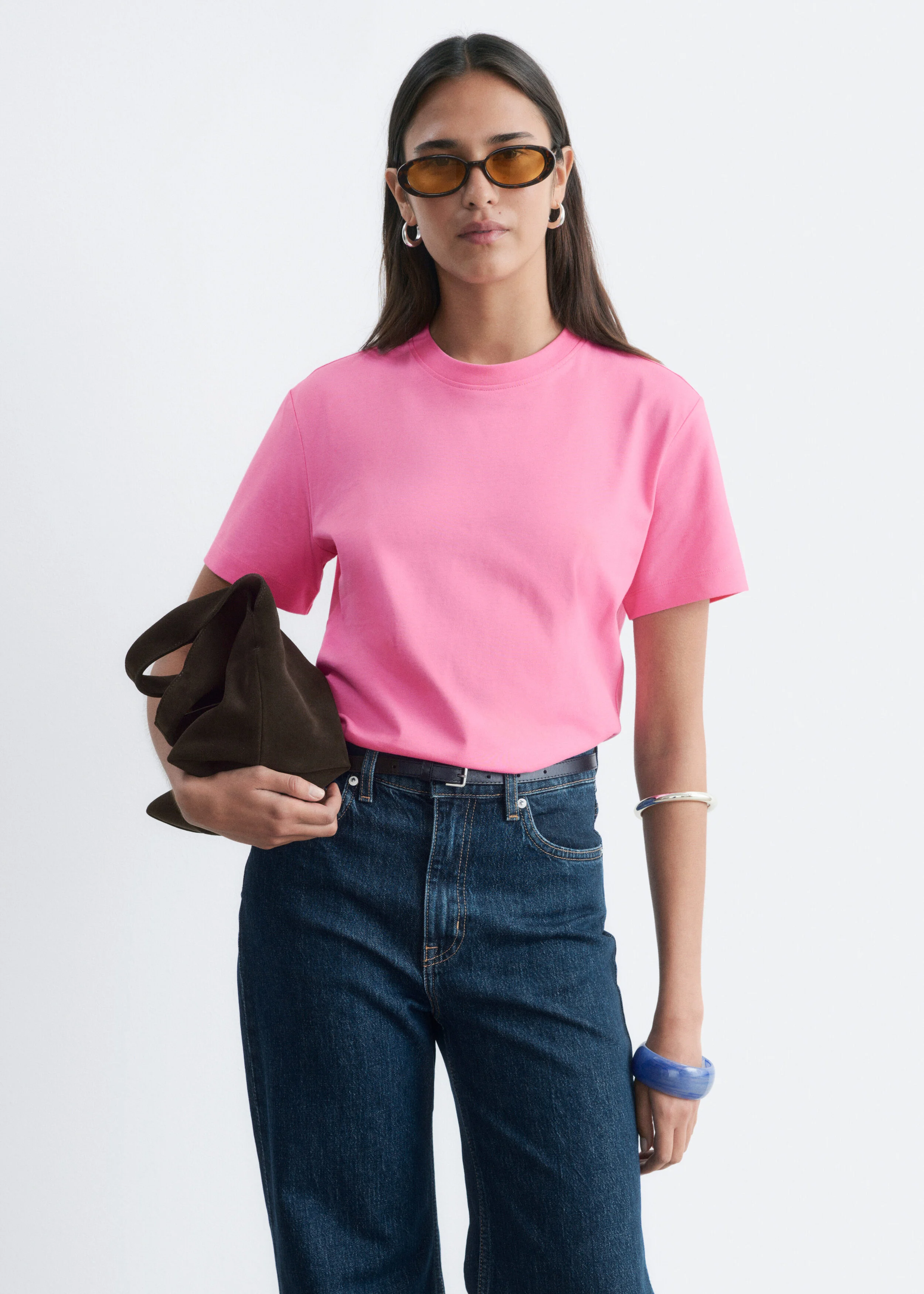 Cotton Crew-Neck T-Shirt - 1
